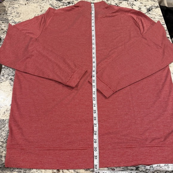 JOHNNIE O Oklahoma Sooners Mens Crimson XL Quarter Zip Pullover Red Long Sleeve - Picture 5 of 13